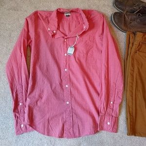 J. Crew long sleeve heathered button down